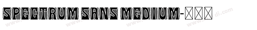 Spectrum Sans Medium字体转换